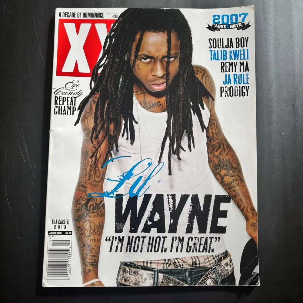 XXL Magazine Jan/Feb 2008 Lil Wayne Tha Carter Cover Soulja Boy Remy Ma Ja Rule